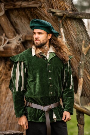 Basco di velluto "Kurt" Verde XXL 60-62 cm
