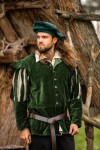 Basco di velluto "Kurt" Verde XXL 60-62 cm