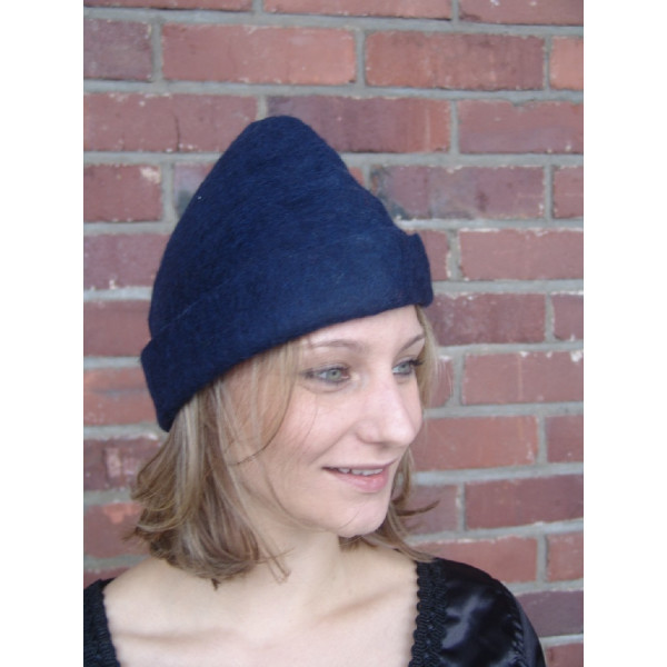 Sombrero de fieltro rústico "Falko" Azul