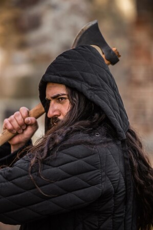 Cappellino per il gambeson "Eckwin" Nero XXL