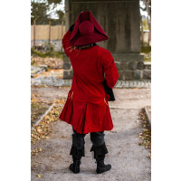 Sombrero de lana de fieltro tricornio "Hugo" Rojo