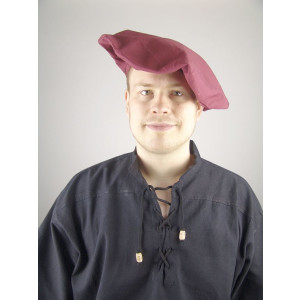 Cotton beret "Nathan" Red