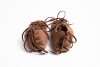 002 Kinderbundschuhe aus Veloursleder- Braun 31