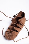 002 Scarpe in camoscio per bambini - Marrone 33