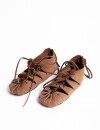 002 Zapatos de gamuza para niños - Marrón 35