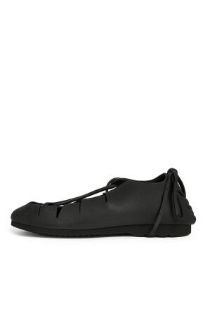 Bundschuhe aus Nubukleder- Schwarz 36