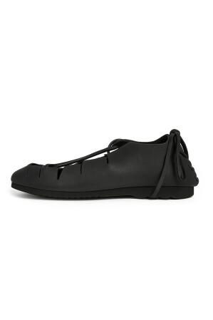 Bundschuhe aus Nubukleder- Schwarz 42