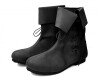 008 Botte médiévale en cuir nubuck - Noir