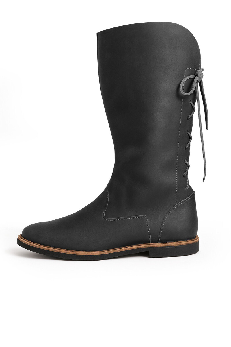Wikingerstiefel "Tyra" Schwarz 49