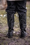 Wikingerstiefel "Tyra" Schwarz 49
