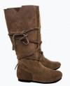 019 Mittelalterstiefel aus Wildleder- Braun