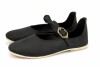 Mittelalter-Damenschuhe  "Cecilie" mit Ledersohle Schwarz 39