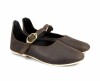 Mittelalter-Damenschuhe  "Cecilie" mit Ledersohle Braun 39