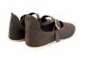 Mittelalter-Damenschuhe  "Cecilie" mit Ledersohle Braun 39