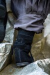 Haithabu-Stiefel aus Wildleder "Magne" Schwarz 40