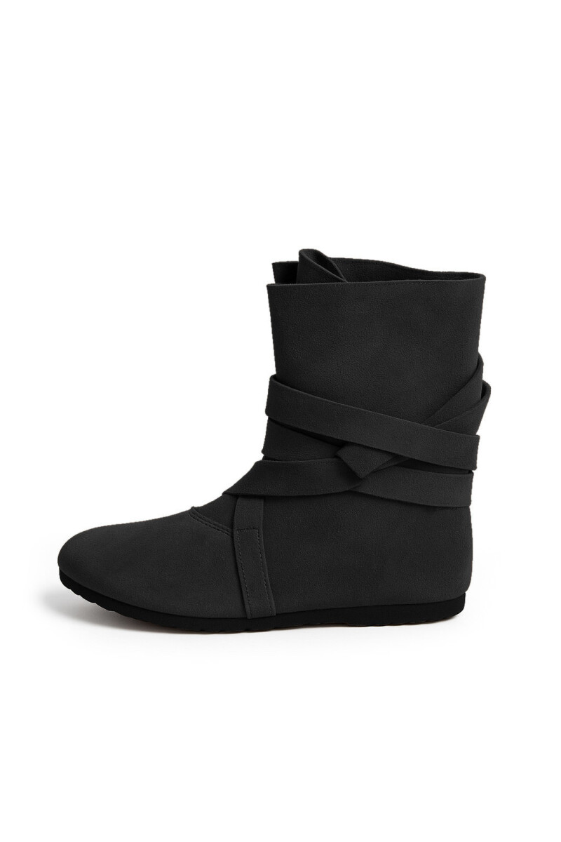 Haithabu-Stiefel aus Wildleder "Magne" Schwarz 48