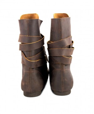 Haithabu Stiefel aus Nubukleder "Floki" Braun 36
