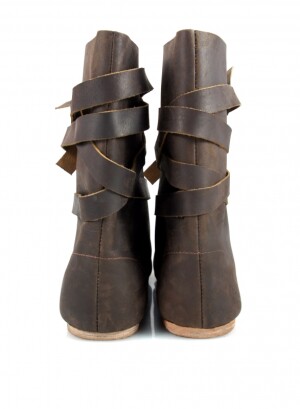 Haithabu Stiefel mit Ledersohle "Sjur" Braun 43