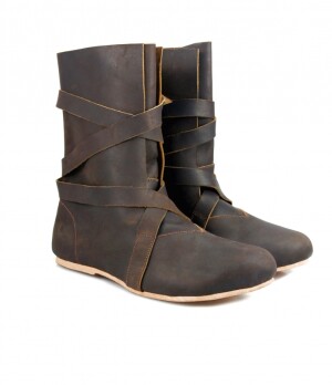 Bottes Haithabu avec semelle en cuir "Sjur" Marron 46