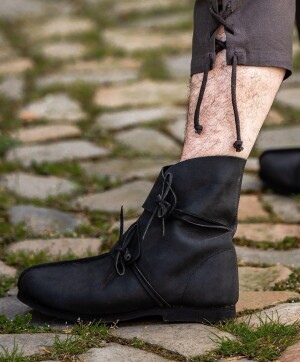 Wikingerstiefel "Joar" Schwarz 48