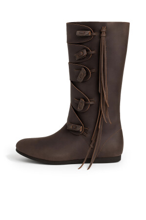 Hohe Wikingerstiefel "Rasmus" Braun 42