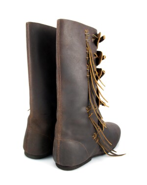 Hohe Wikingerstiefel "Rasmus" Braun 46