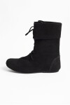 074 Mittelalter-Stiefel "Aurin" mit Stulpe - Schwarz