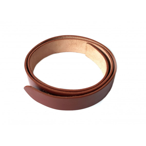 5000 Belt blank "Rolf" made of robust leather - Cognac