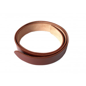 5000 Belt blank "Rolf" made of robust leather - Cognac