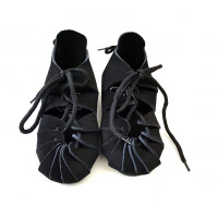 002 Childrens suede shoes - black