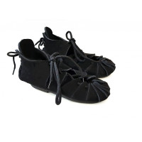 002 Zapatos de gamuza para niños - Negro