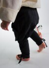 Jungshose mit Beinschnürung "Jecklein" Schwarz XS