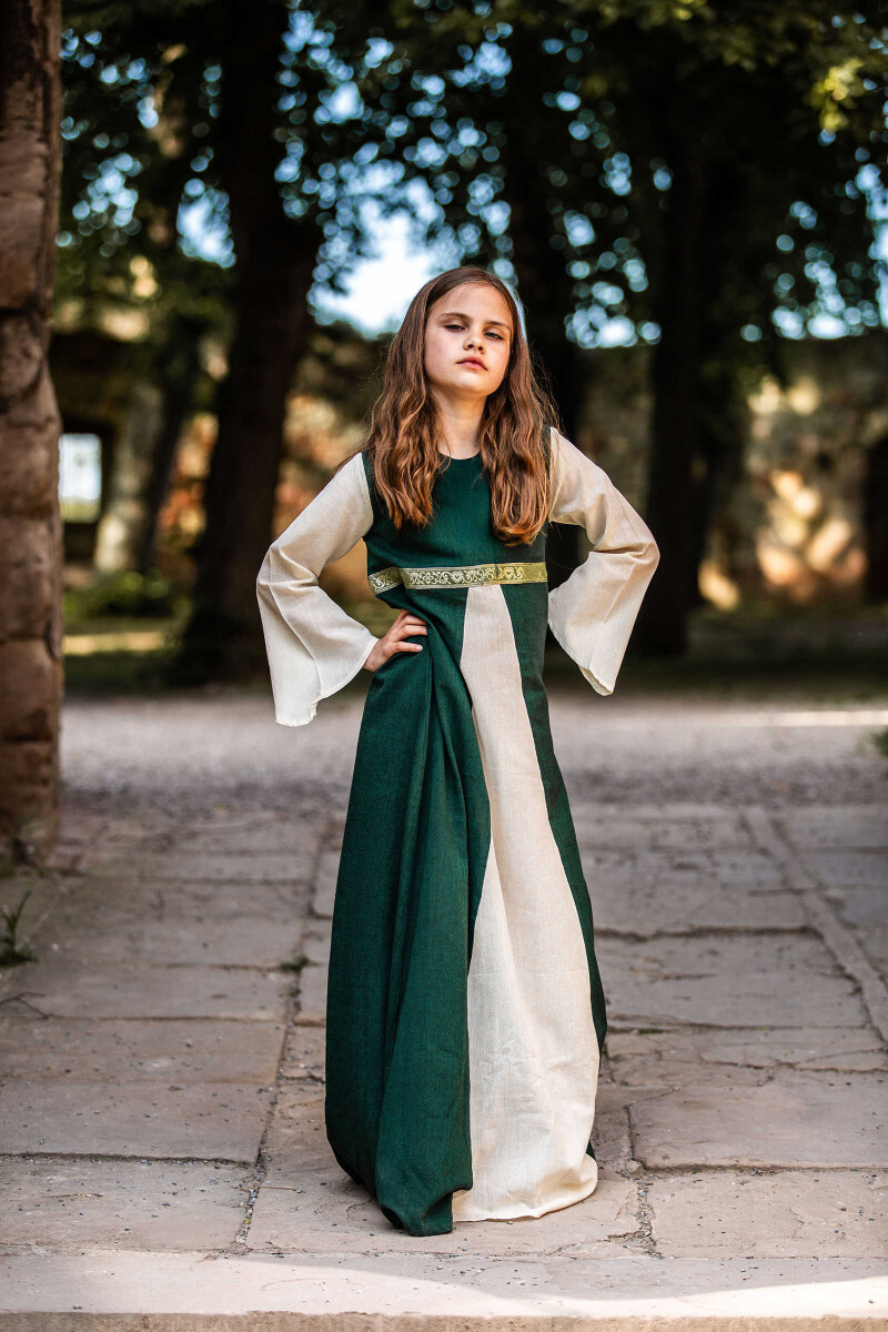 Les filles shabillent en "Piccola Donna" Vert / &E