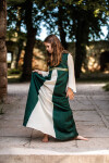 Mädchenkleid "Piccola Donna" Grün/Natur XXXS