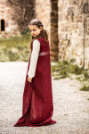 Mädchenkleid "Piccola Donna" Rot/Natur XS