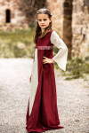 Mädchenkleid "Piccola Donna" Rot/Natur XXS