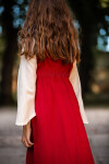 Vestido de niña "Elsa" Rojo/Natural XXXS
