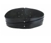 1230 Ceinture corset en cuir noble "Audrey" - Noir