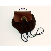 Leather pouch "Renate" Brown