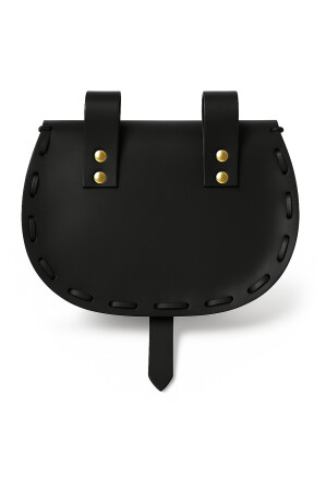 Ledergürteltasche "Erin"mit keltischer Prägung Schwarz
