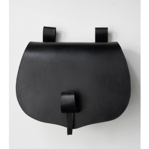 Leather belt bag "Nora" Black