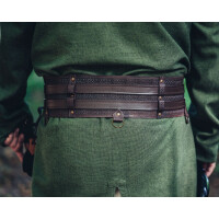Robust Viking belt "Anike" Dark brown 100 cm