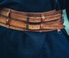 Cinturón vikingo robusto "Anike" Marrón coñac 120 cm