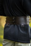 Robuste Ceinture viking "Sif" Marron foncé 140 cm