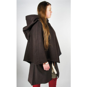 Viking Gugel "Egill" with embroidery brown