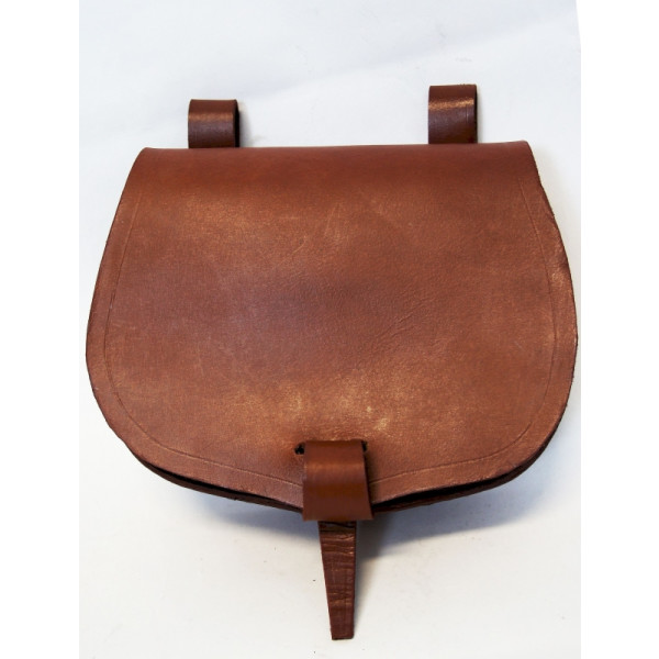 Leather belt bag "Nora" Brown