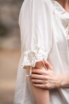 Medieval short sleeve blouse "Vera" Natural XS