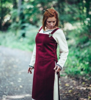 Viking overdress wool "Aila" Red S/M