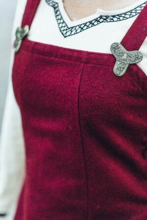 Viking overdress wool "Aila" Red S/M