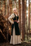 Wikinger Überkleid aus Wolle "Aila" Grün S/M